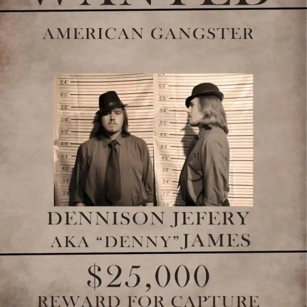 wanted sign for Dennison Jefery